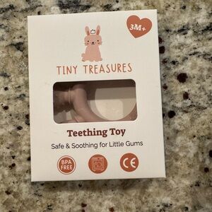 Pink Teething Toy – Soft Silicone Soother NWT